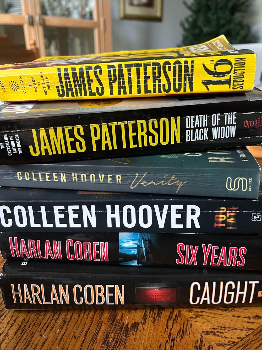 Stack of Assorted Paperback and Hardcover Novels by Popular Authors